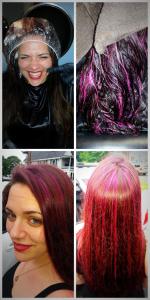 Pink hair!